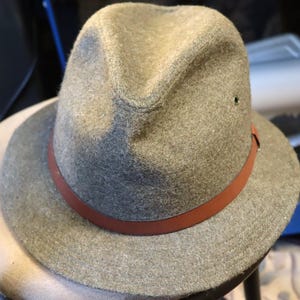 Vintage Kangol England wool x large fedora with leather strap new with tags