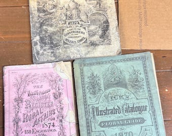 Vintage Rural Books: 1870s Union Handbook & Floral Guide