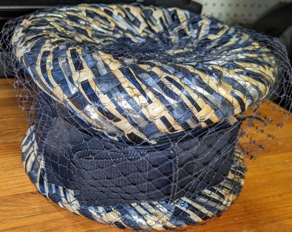 Vintage ladies hat Blue - image 2