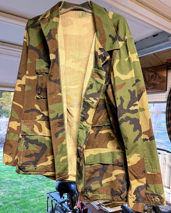 Vintage U S Army camouflage jacket M