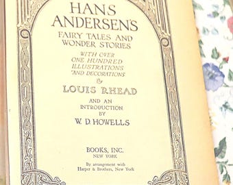 Hans Andersen's Fairy Tales Louis Rhead 1942 Books Inc with Harper brothers AA
