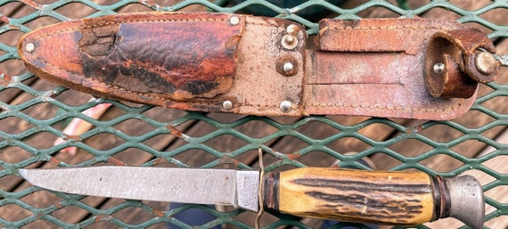 Vintage Hunting Knife COMPASS 848 SOLINGEN GERMAN 8 7/8 Vintage Hunting Knife COMPASS 848 SOLINGEN GERMAN 8 7/8