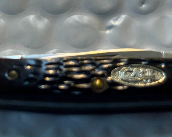 Vintage Case XX USA 1 dot model #62033 SS 2 blade Delrin Stockman pocket knife