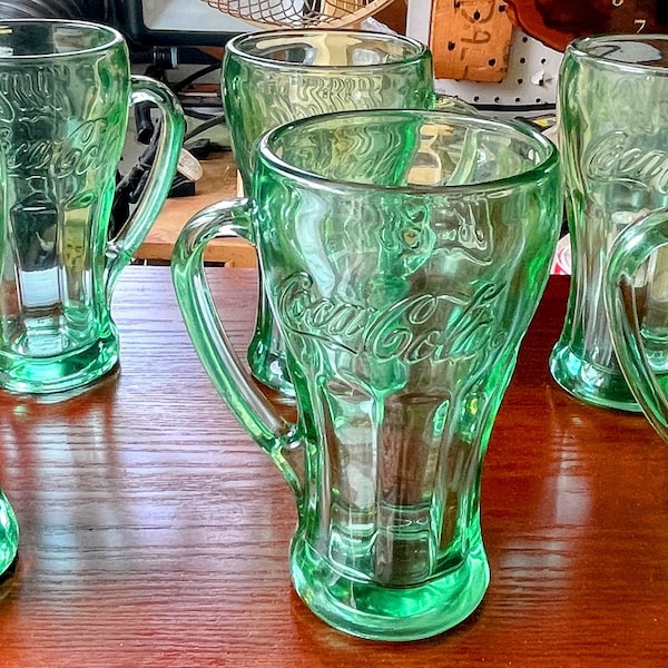 Coke Glass With Handle Etsy