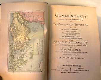 A Commentary on the Old and New Testaments, Jamieson, Fausset, Brown, published by Revell