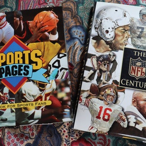 Vintage Sports Pages and The NFL Century books