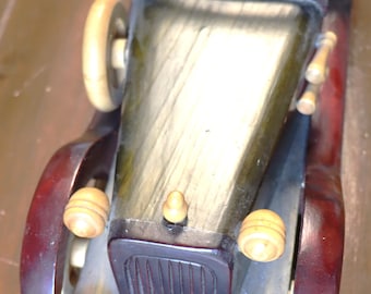 Vintage wood built car 14 by 5 inches All wood!