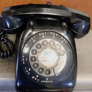 Vintage Monophone Automatic Electric rotary  phone black