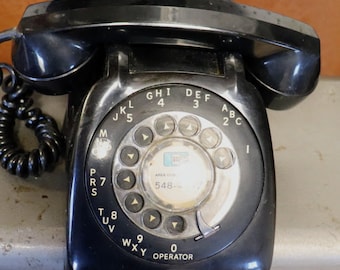 Vintage Monophone Automatic Electric rotary  phone black