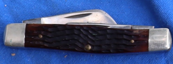 Case XX Ss Premium Stockman Made in the 1990s 3 Blade Knife Case XX Ss Premium Stockman Made in the 1990s 3 Blade Knife