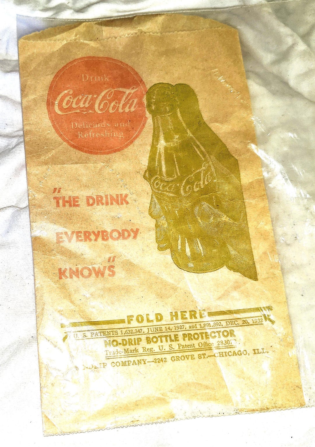Vintage Coke Bottle Wrapper. Paper - Etsy