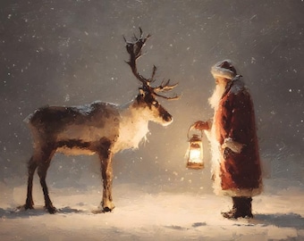 Santa Prints - High Gloss on Backerboard 16x20