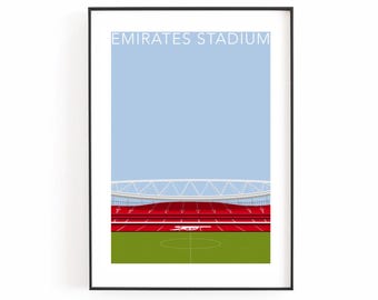 Arsenal Emirates Stadium Print – Football Club Illustration