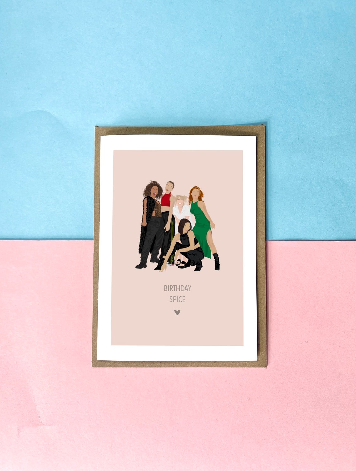 Birthday Spice Spice Girls 90s Birthday Card Funny Cute | Etsy