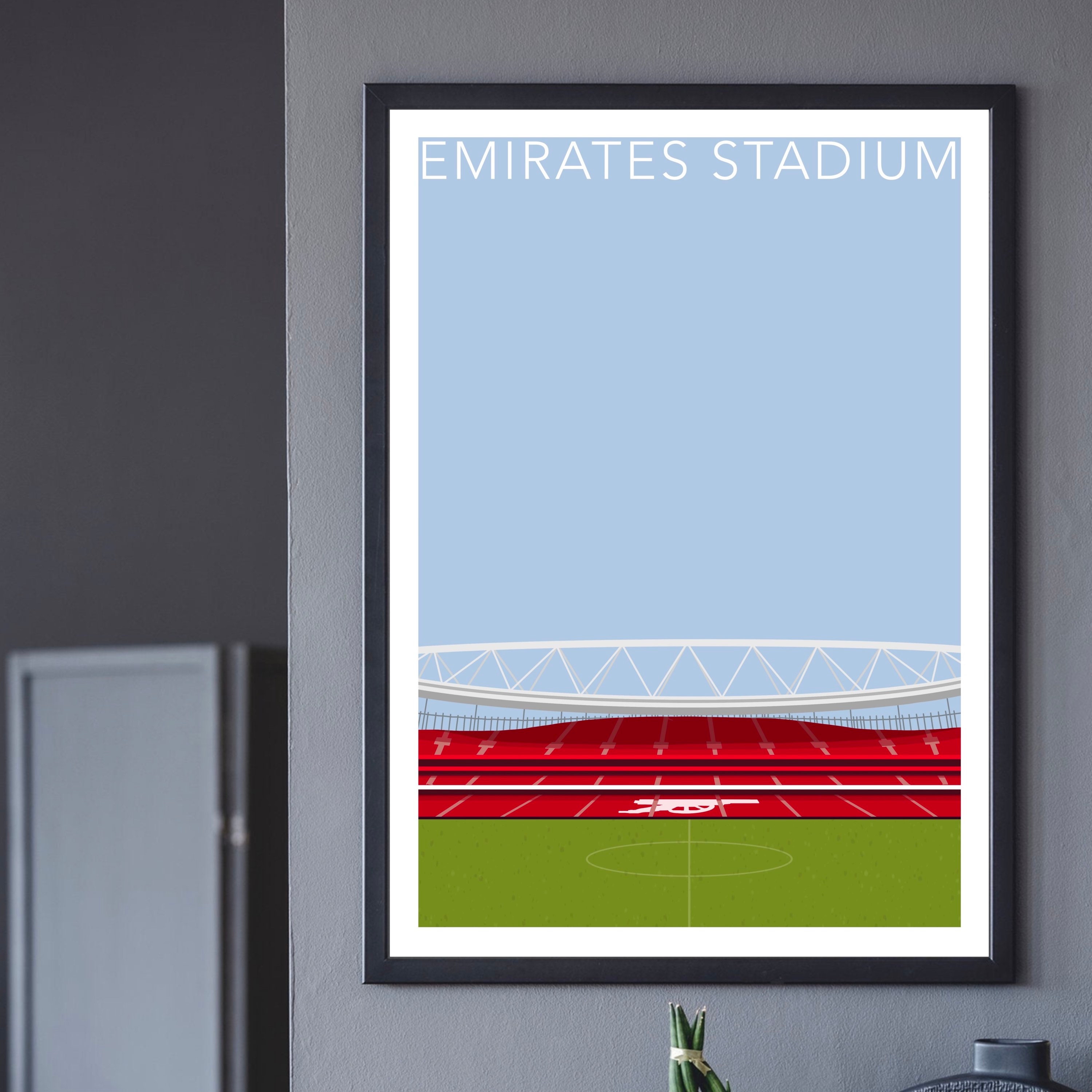 Arsenal/emirates Stadium Illustration Football Stadium - Etsy UK