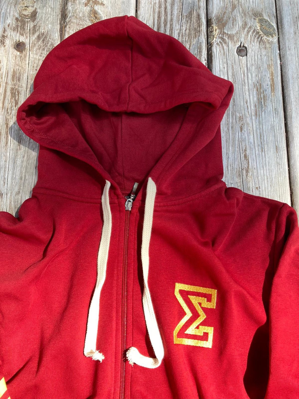 Unisex Burgundy Embroidered Hoodie Comfy Hoodie Streetwear | Etsy