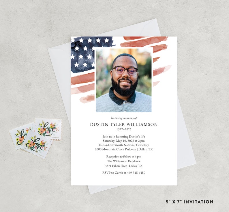 American Flag Canva Template Bundle of 4 Editable Etsy