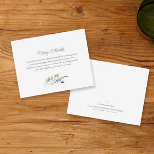 Infant Loss Funeral Template Bundle (Canva Digital Download) | Blue Wildflower image 8