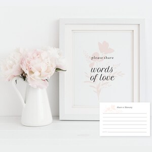 Partager un signe funéraire souvenir et correspondant Partager une carte mémoire | Modèles imprimables | Plantes gracieuses