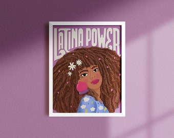 Latina Power, Home Decor, Illustration, Print