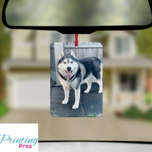 Personalised Custom Car Air Freshener - Double Sided - Photo Gift - Your Picture