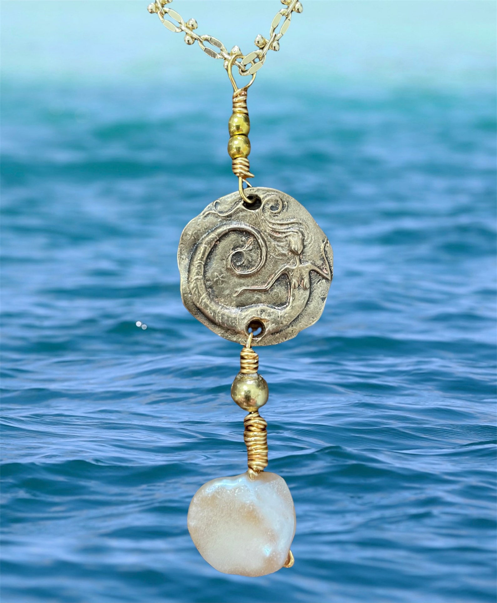 Aquamarine Movie Necklace Replica Mermaid Movie Prop Glow in the Dark