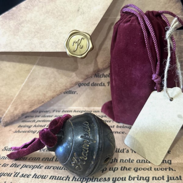 Krampus Glocke personalisierbar mit Krampus Buchstabe optional