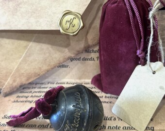 Krampus Bell officially metal, Jingles, deep sound with optional Letter bag*