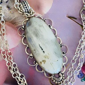 Divine moonstone necklace feminine energy pendant intuition pendant image 2