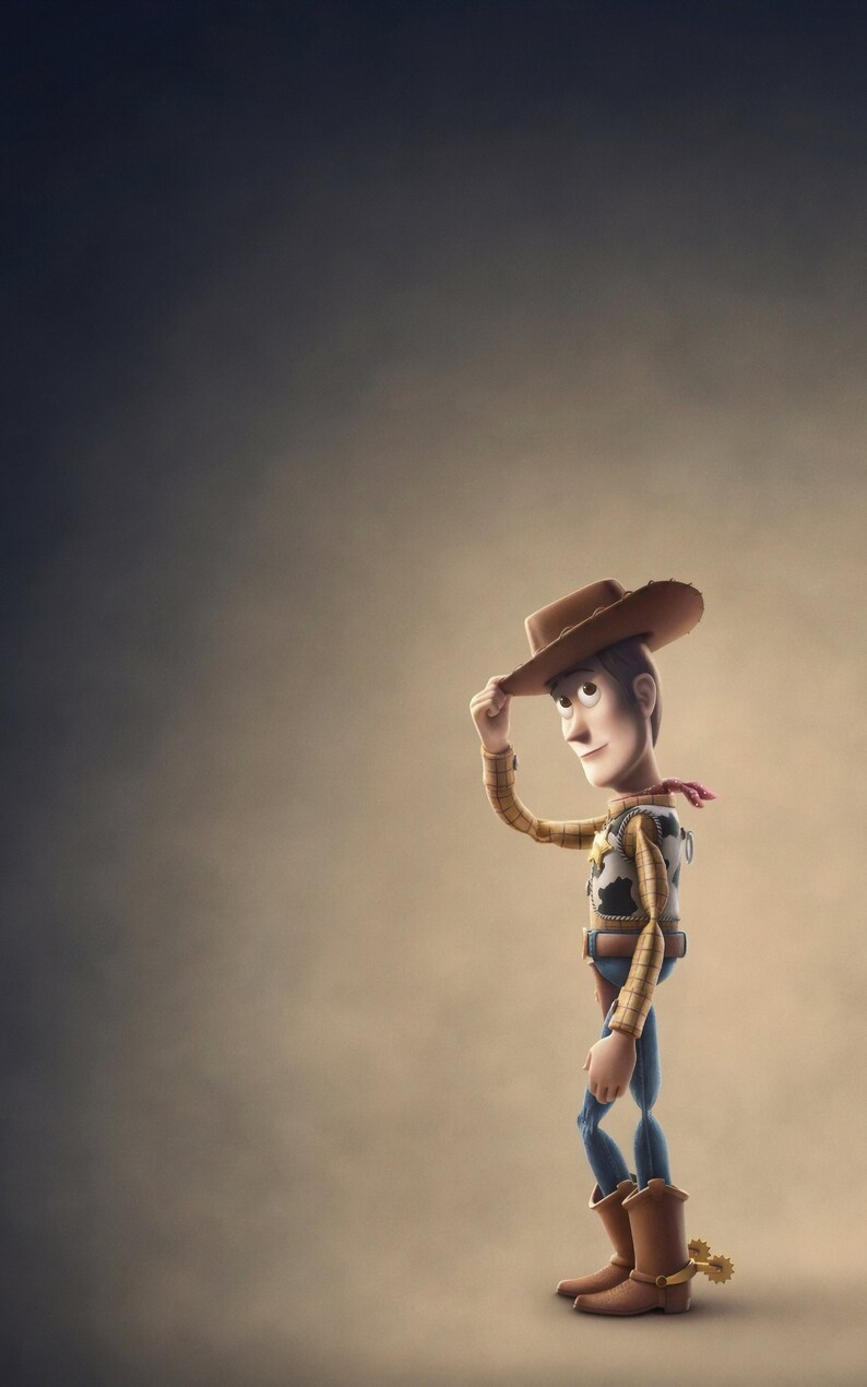 Toy Story 4 2019 Woody Buzz Lightyear Jessie Toddler Boys Girls Bedroom Movie Poster Wall Art Print