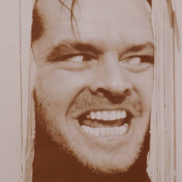 The Shining starring Jack Nicholson - Sepia Print 11x14 inches