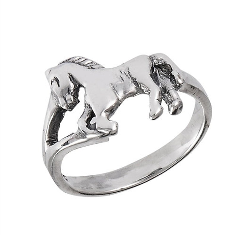 Sterling Silver Horse Ring
