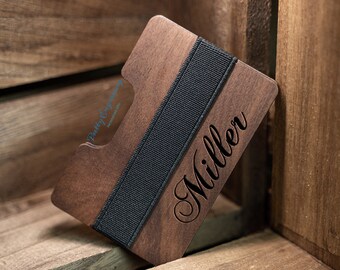 Gift for Him Gift for Her Handmade Wallet Luxury Wallet Business Card Holder Minimalist Wallet Wooden Wallet Slim Wallet