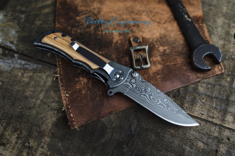 Fathers Day Gift From Daughter Folding Pocket Knife Etsy