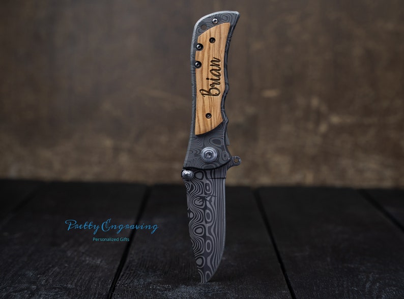 Fathers Day Gift From Daughter Folding Pocket Knife Etsy