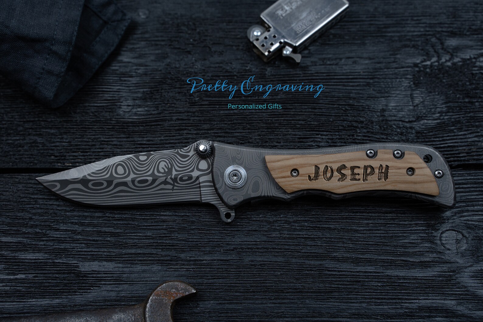 Cadeau personnalisé pour homme Couteau de poche pliant Etsy France