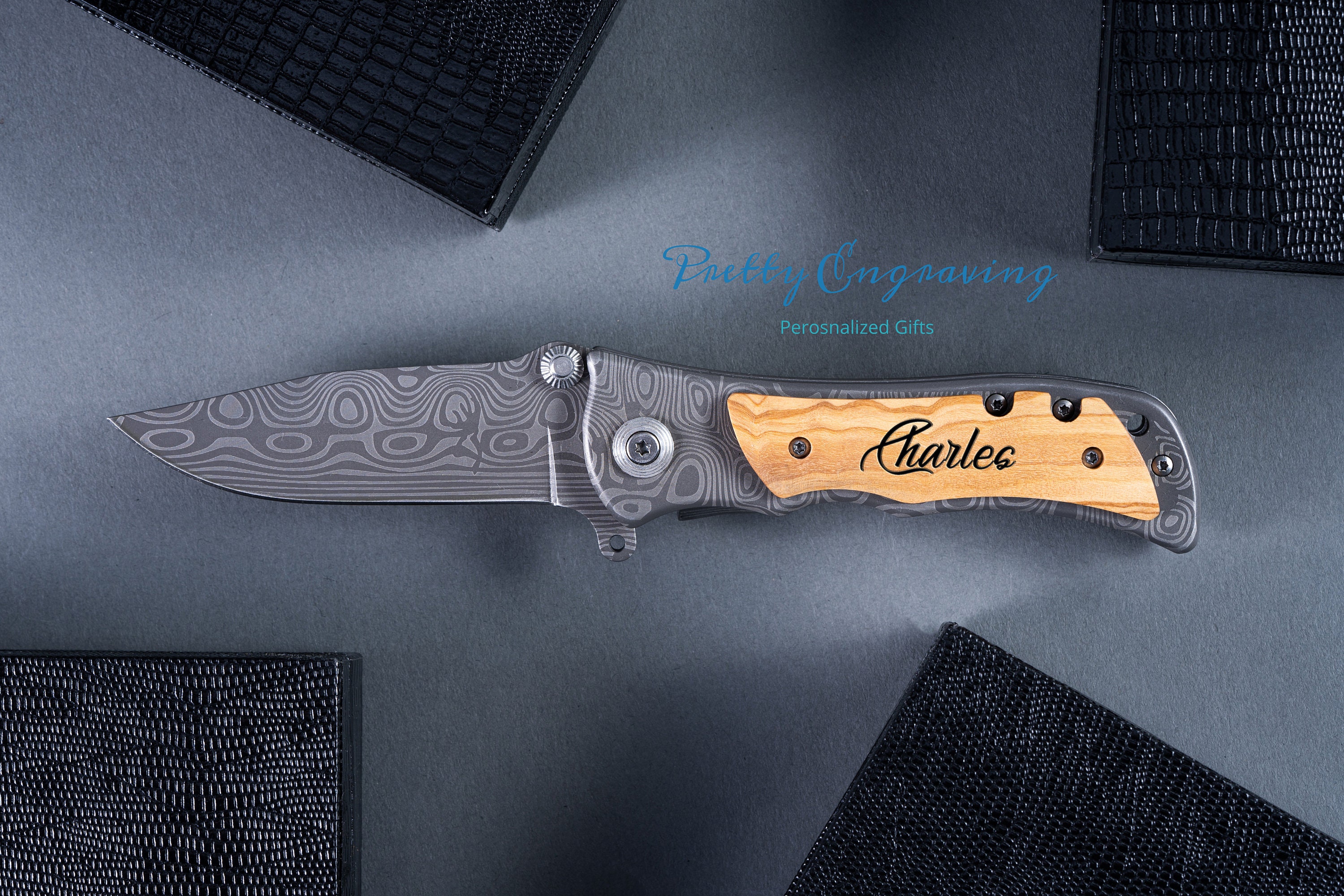 Personalized Pocket Knife Wedding Favors Annyversary Gift Etsy