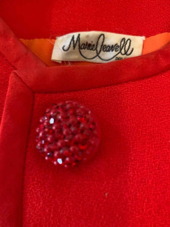 Red Jacket with Red rhinestone buttons - image 5