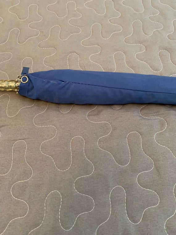 Lucite handle Blue Umbrella - image 3