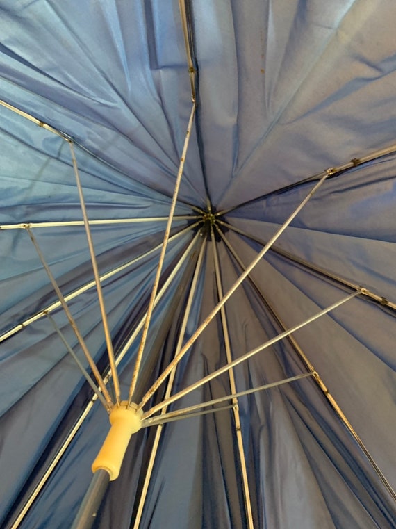 Lucite handle Blue Umbrella - image 7