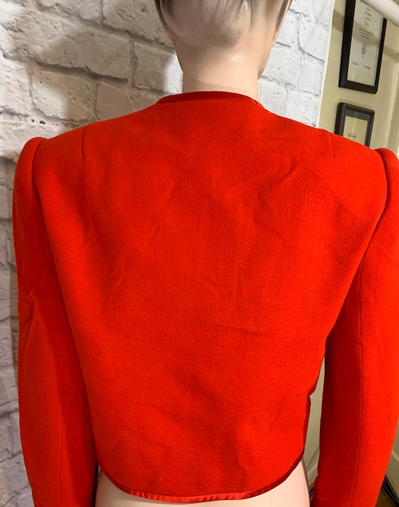 Red Jacket with Red rhinestone buttons - image 2