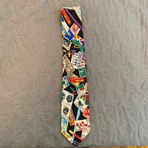 Stamp Tie Nicole Miller