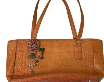 Coral Monsac Leather Purse