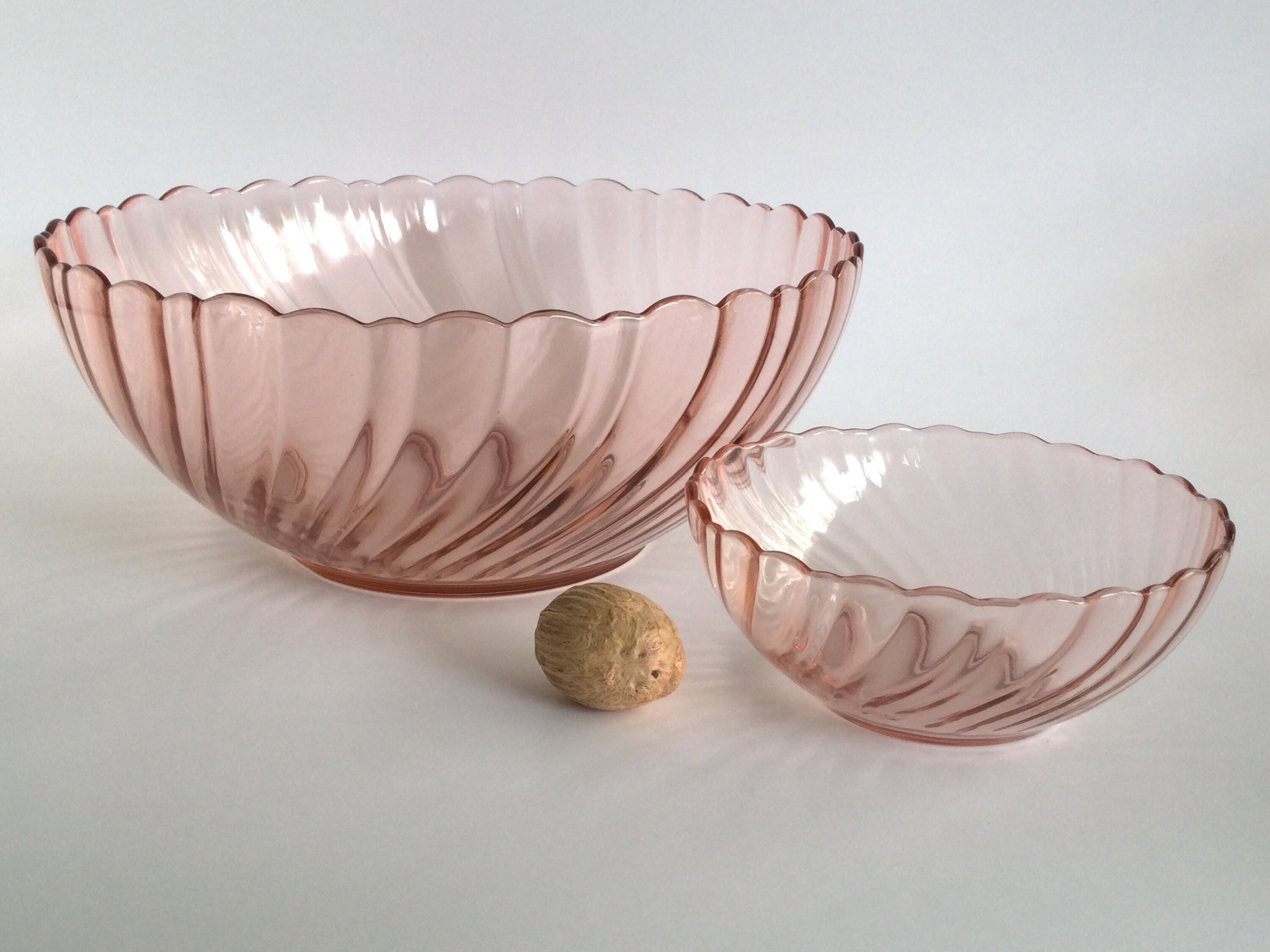Arcoroc Rosaline Pink Glass Dishes Made In France Sold By Etsy De