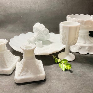 Westmoreland Milk Glass dinnerware collection, USA made, sold per piece or set