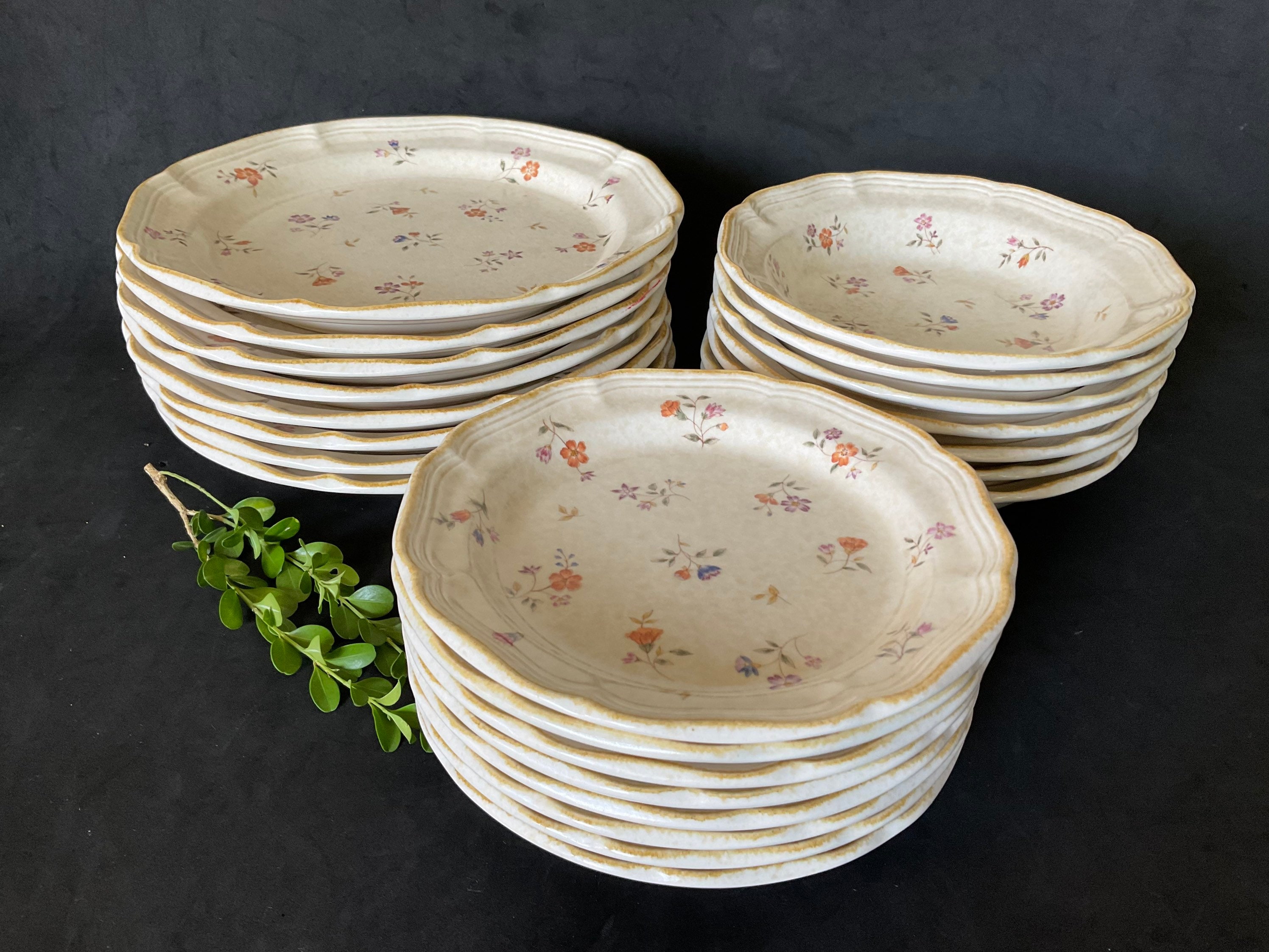 Mikasa Country Charm  FG 006 Mountain Flowers Collection, Japan made, sold by set