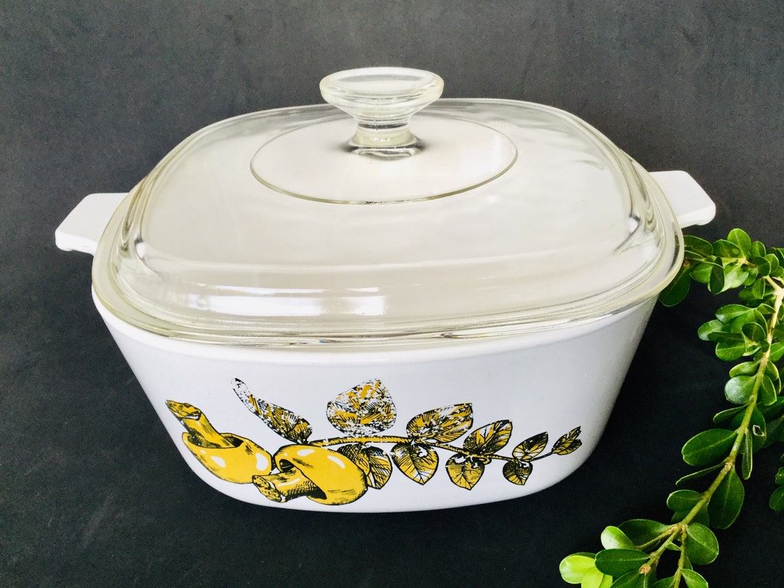 Corning Ware Natures Bounty square casserole A 2 1/2B with Etsy