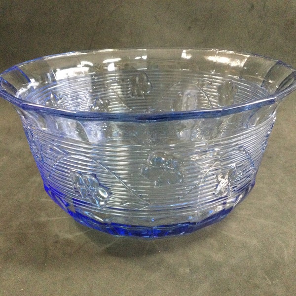 Blue Salad Bowl Etsy