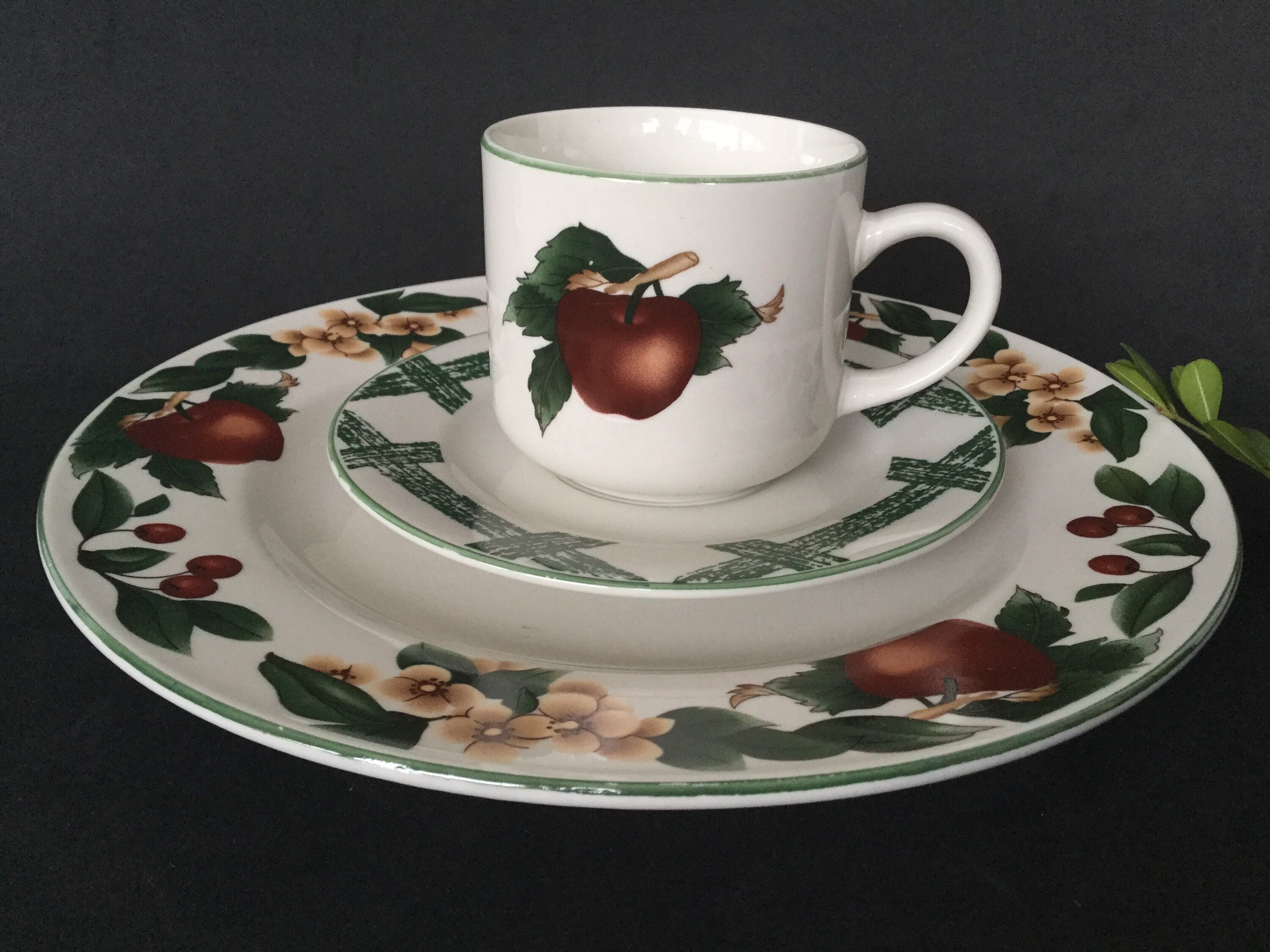 The Cades Cove Dinnerware Collection by Citation, 8 Salad Plates Etsy