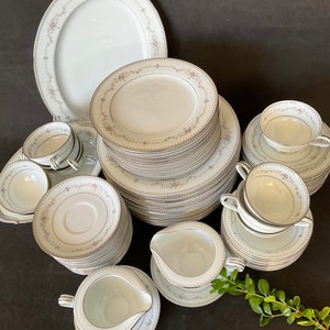 Noritake China 6102 Fairmont  dinnerware collection, sold per piece or set, made in Japan
